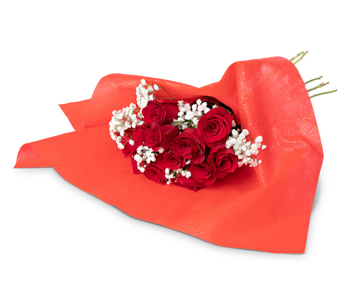 12 Red Roses Wrapped 12 Red Roses in a Sleeve – Tai Flora Luxe
