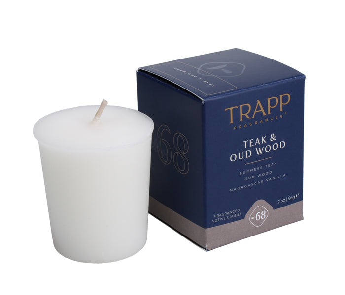 Teak & Oud Wood 2oz Votive Candle