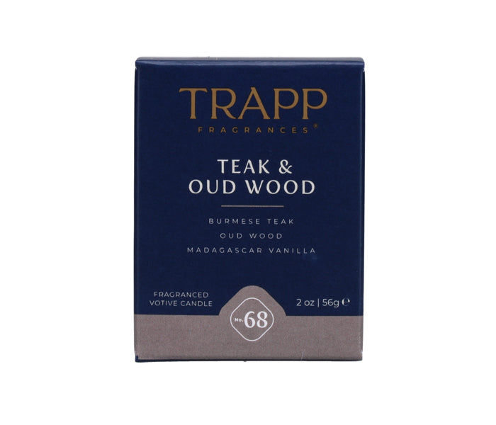 Teak & Oud Wood 2oz Votive Candle