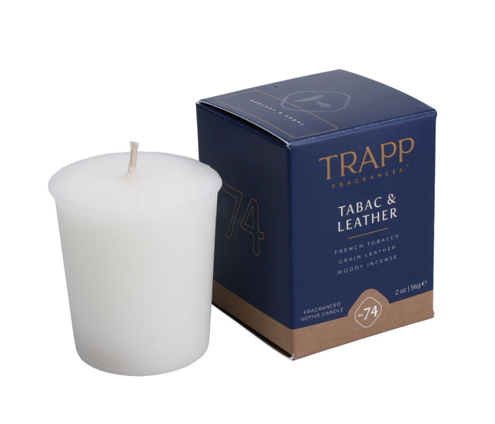 Tabac & Leather 2oz Votive Candle